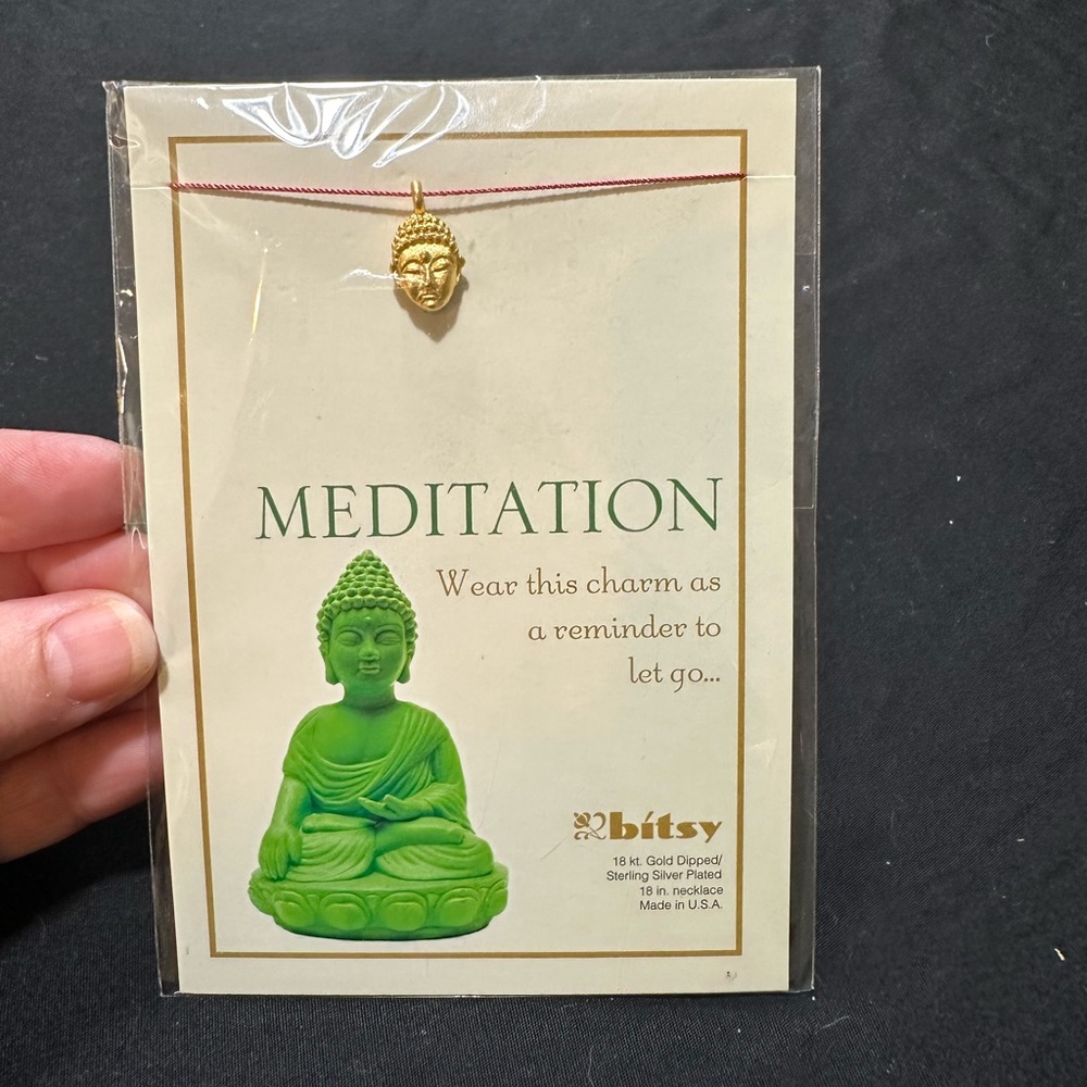 Red String Buddha Necklace